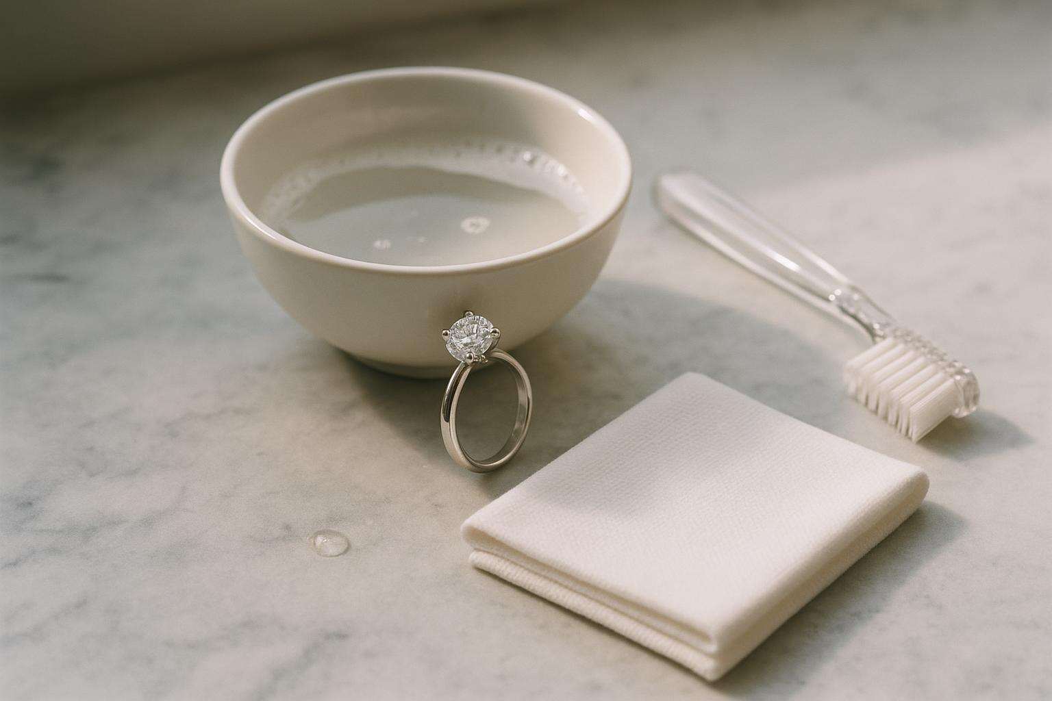 How to Clean Your Engagement Ring Safely at Home